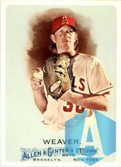 2010 Allen and Ginter #328 Jered Weaver SP Angels
